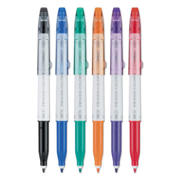 Pilot® Frixion Colors Erasable Porous Point Pen, Stick, Bold 2.5 Mm, Six Assorted Ink Colors, White Barrel, 6-pack freeshipping - TVN Wholesale
